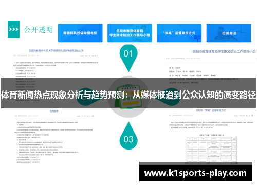 体育新闻热点现象分析与趋势预测：从媒体报道到公众认知的演变路径